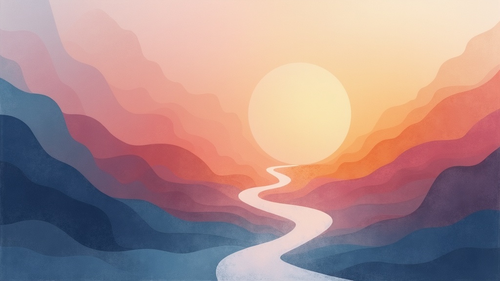 abstract concept of stages, journey, or passage